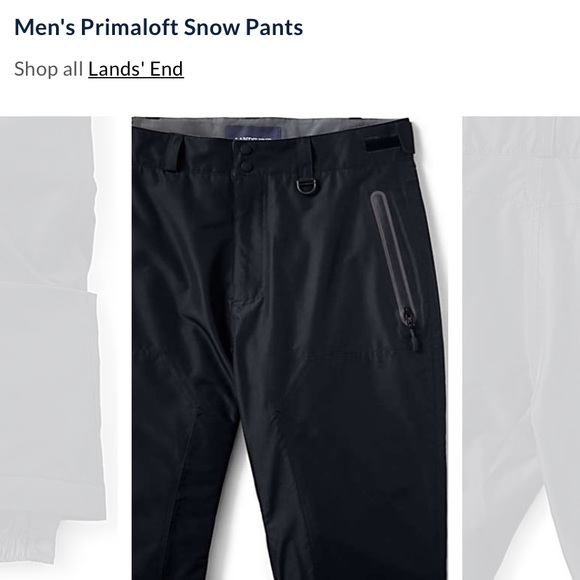 NWOT Lands’ End primaloft snow pants W009 - Picture 6 of 10